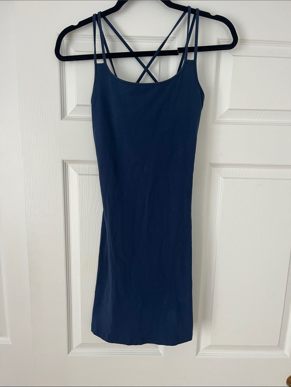 Classic Navy Strappy Mini Dress